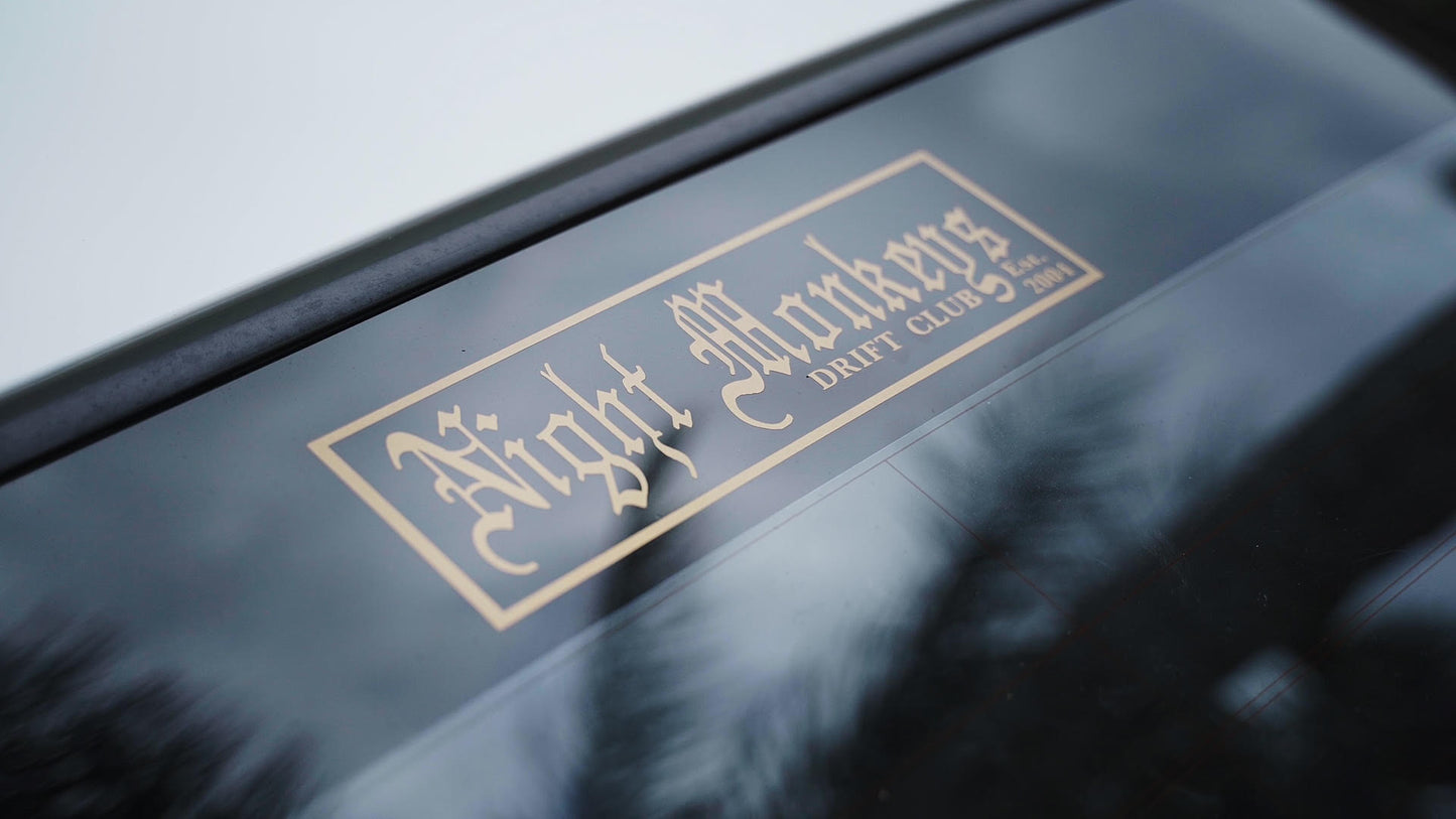 Night Monkey Drift Club Est.2004 Vinyl Decal